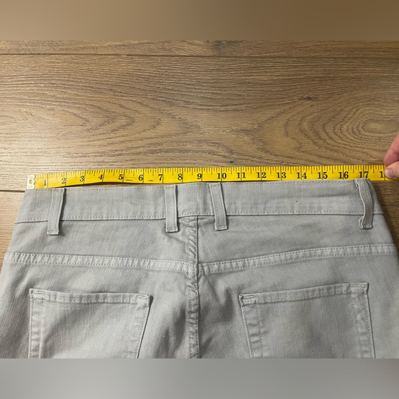 Eunina Jeans Light Grey Straight Leg Slim Fit Denim Pants XL 34” Waist - Picture 6 of 6